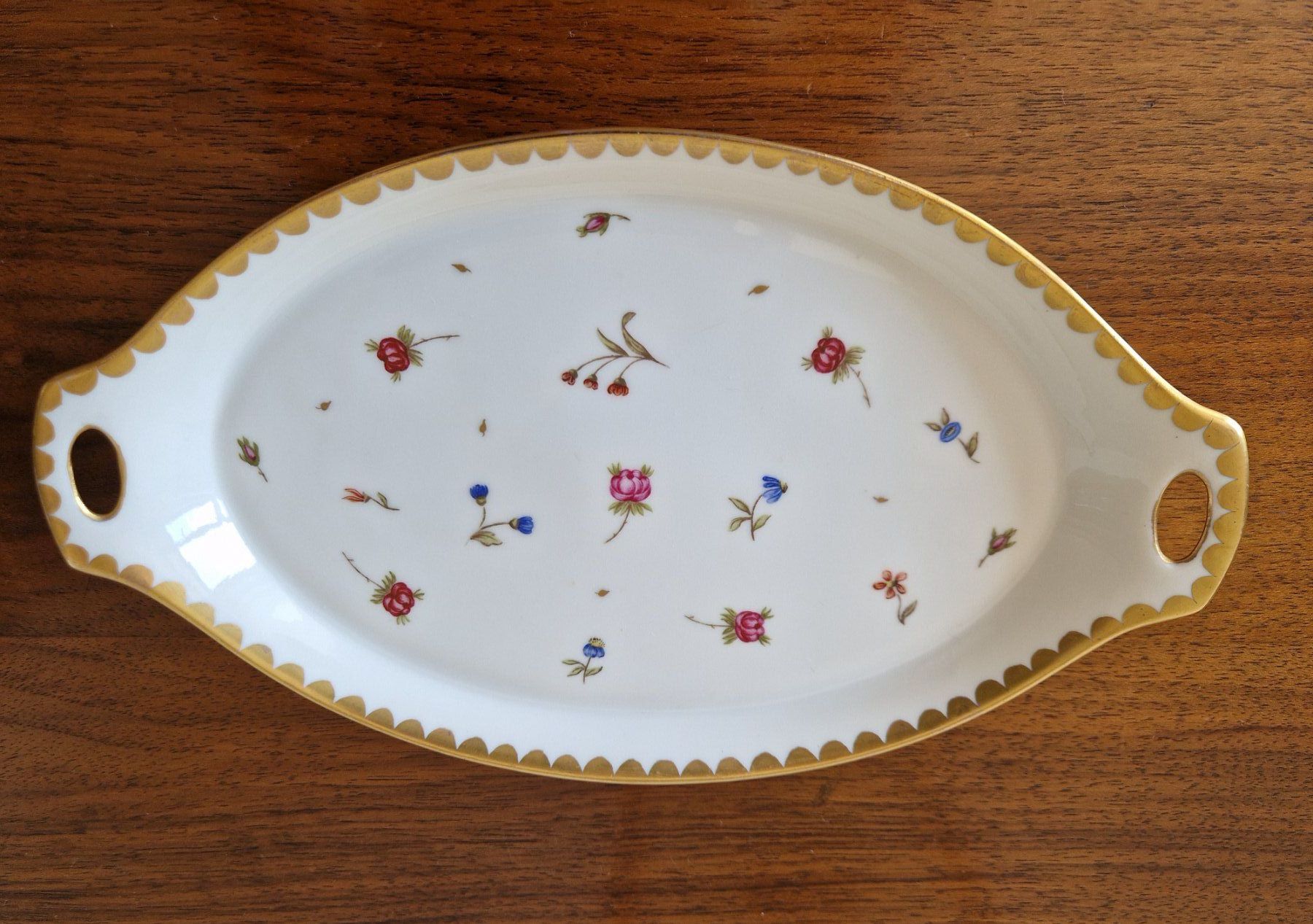 Piatti di portata: Schale mit Blumenmalerei, Langenthal – Usato da Bern venduto da Antikbatik 8