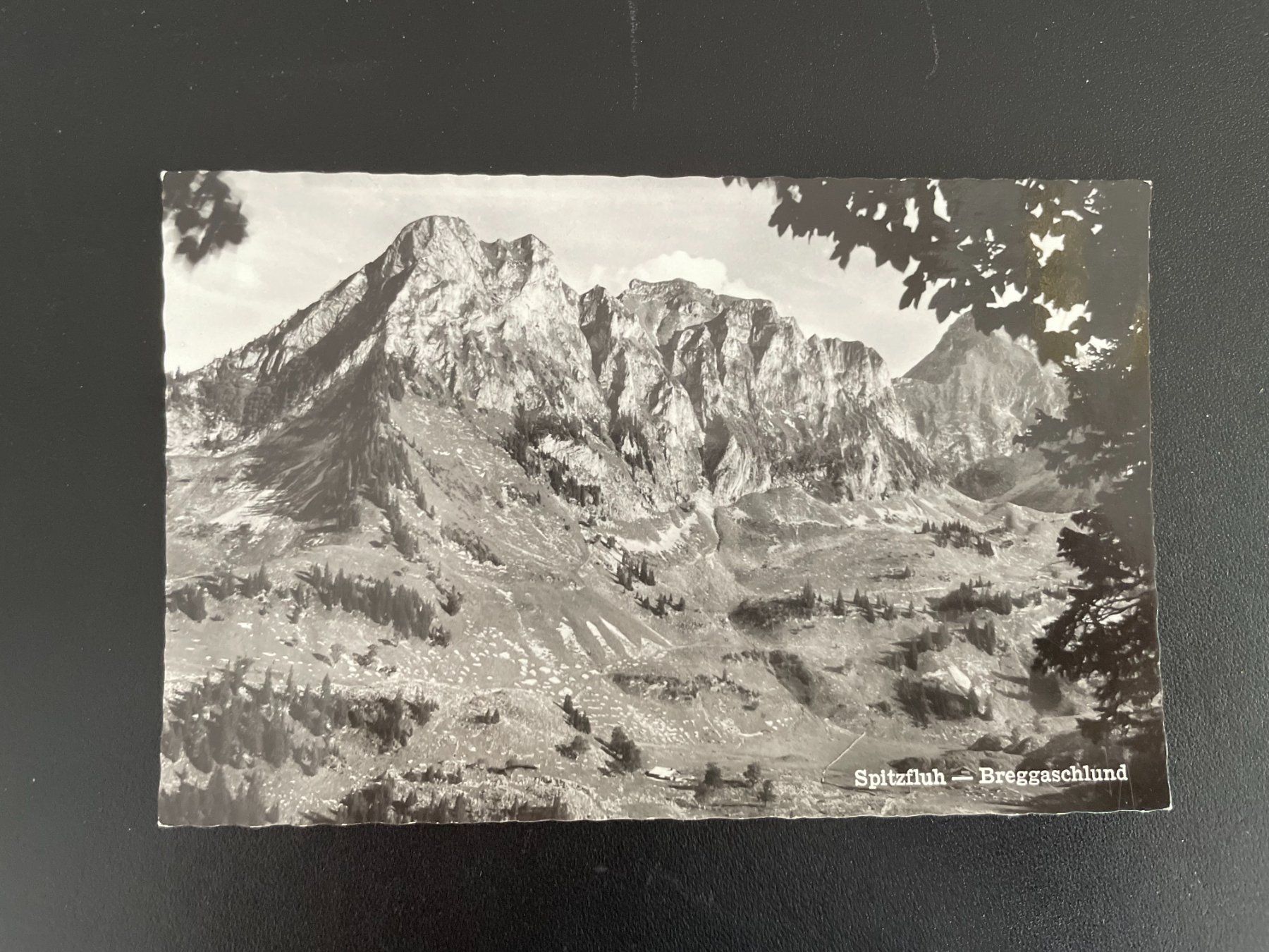 Cartoline postali: AK FR Spitzfluh - Breggaschlund, Schwarzsee – Usato da Thal venduto da Danny82