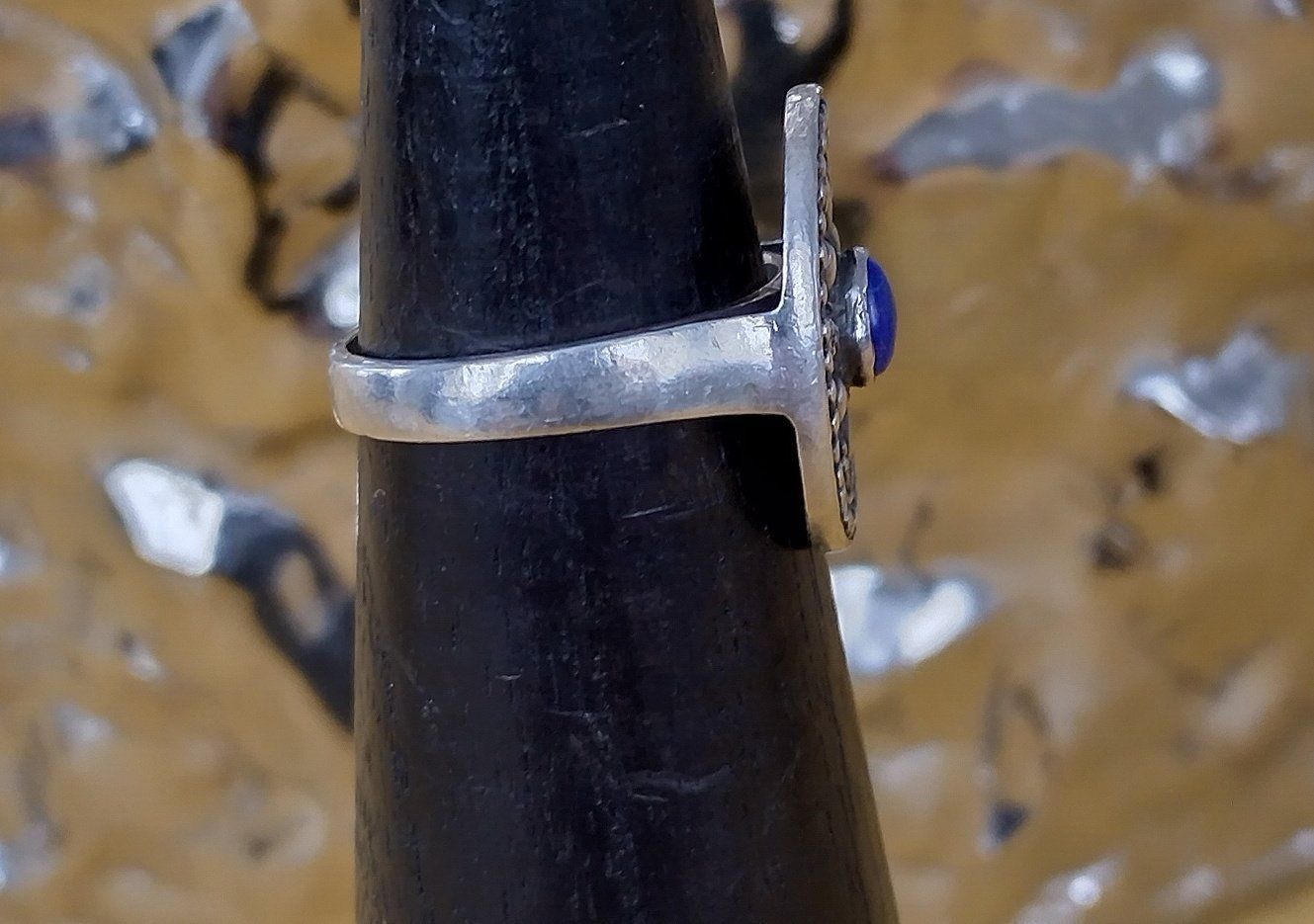 Ringe: SILBER RING 925 MIT LAPISLAZULI – Gebraucht aus Romanshorn von BoutiqueA 3