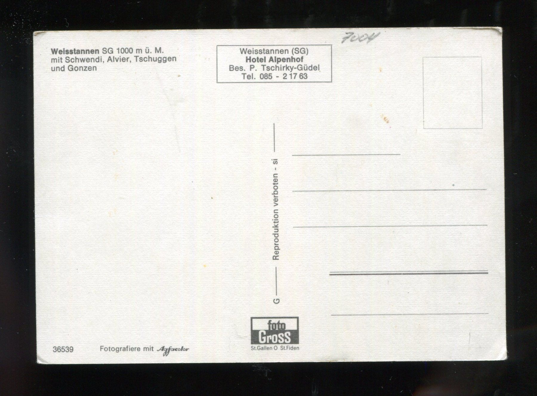 Cartoline postali: Weisstannen – Usato da Aarau venduto da Elmaar41 1