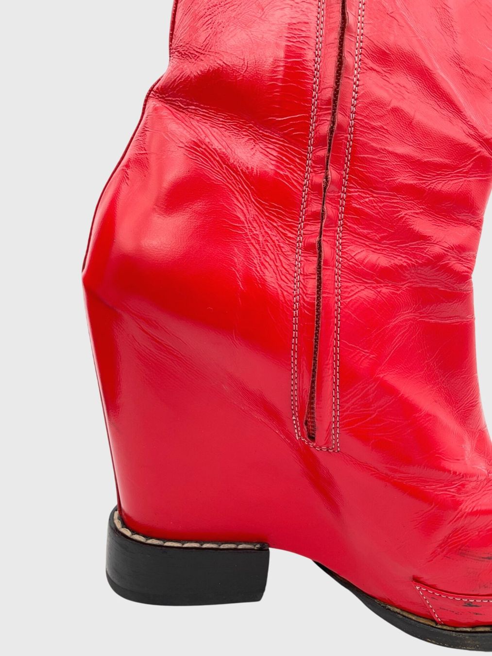 Chloé Damenschuhe: Chloé Wedge Ankle Boot EU 36.5 Rot – Gebraucht aus Zürich von shoe_shop 6