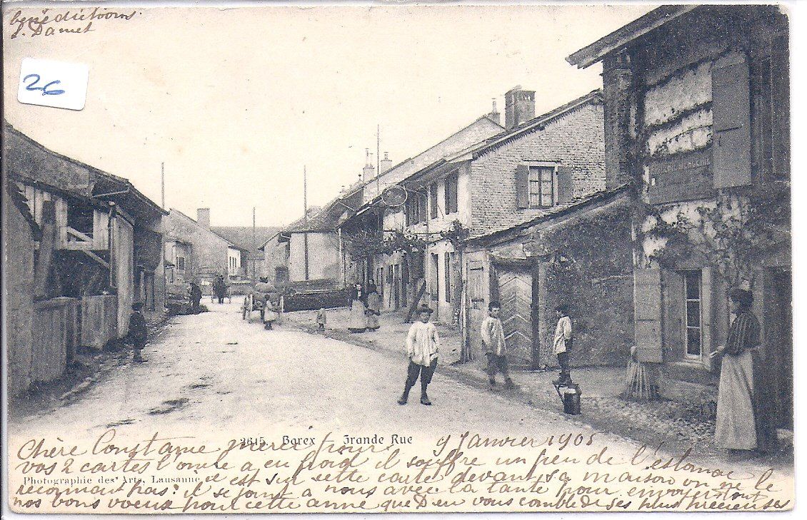 Cartes postales: BOREX, la grande rue – D'occasion à Les Verrières par Scampi0