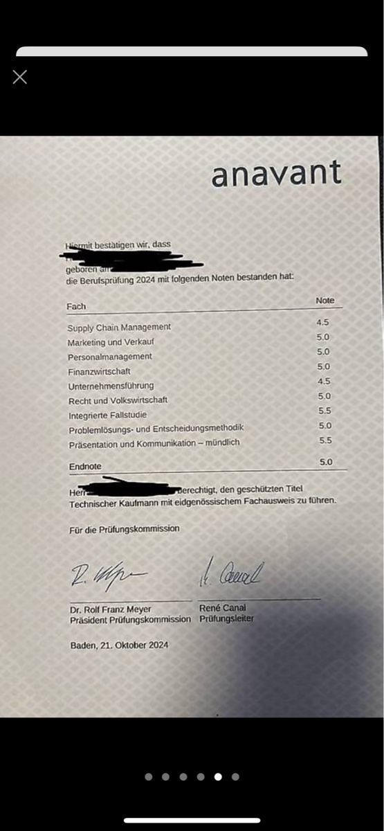 Documenti: Zusammenfassung Technischer Kaufmann – Nuovo (secondo la descrizione) da Schwerzenbach venduto da Vani_05 4