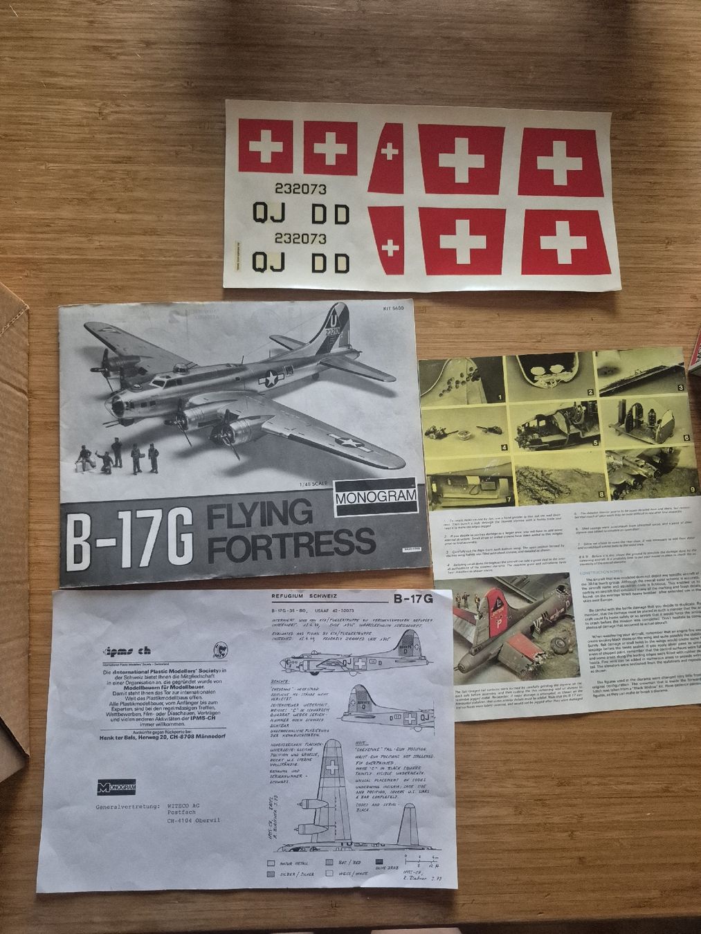 Kits de montage: Modellbausatz B-17G Flying Fortress 1:48  – D'occasion à Wald ZH par recher67 2