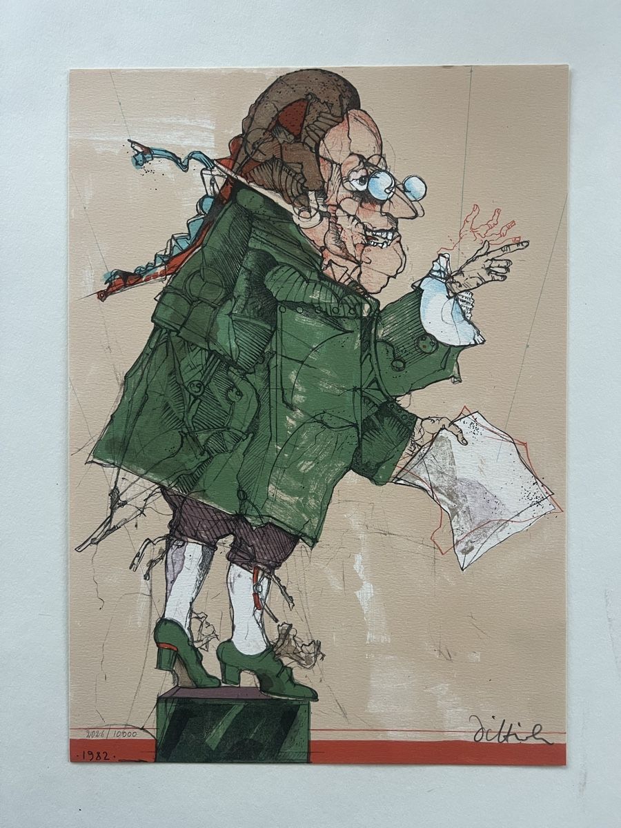 Grafica & Litografie: Simon Dietrich, handsigniert – Usato da Rain venduto da Pic-Ass 1