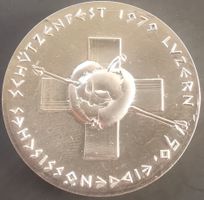 Medaille Hans Erni 50. Eidg. Schützenfest Luzern 1979 Silber