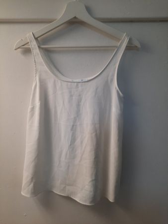 Damen Trägershirt Weiss, Gr. 34, Gebraucht Top Zustand