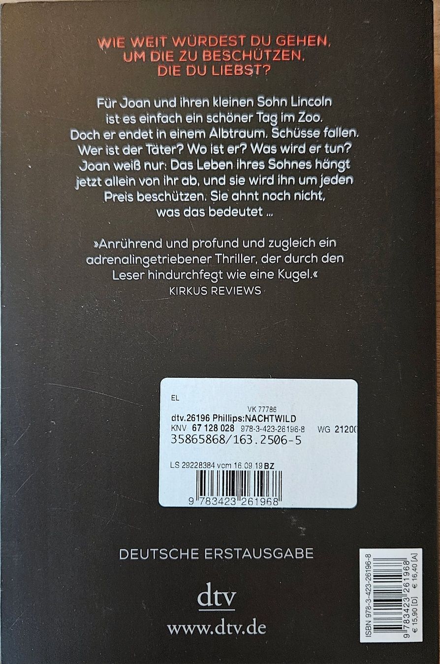 Bücher: Gin Phillips - Nachtwild – Gebraucht aus Hinwil von brucha01 1
