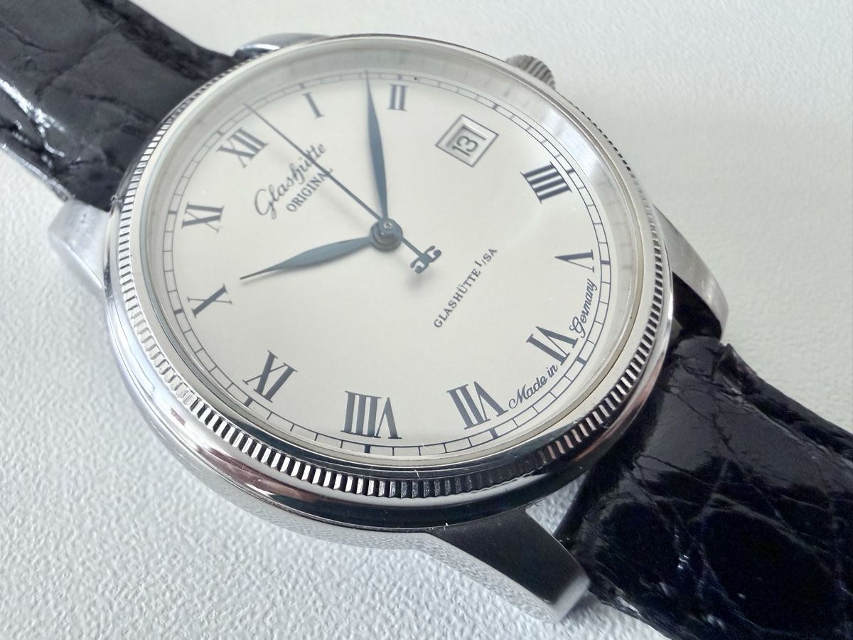 Glashütte Uhren: GLASHÜTTE Original Senator Automatic Date, New Alligator str – Gebraucht aus Le Mont-sur-Lausanne von LycaGallery 2