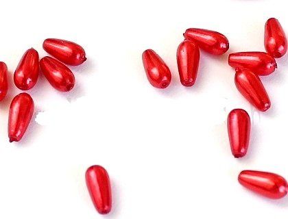 Perle (finte): Wachsperle Tropfen rot – Nuovo e nell'imballaggio originale da Schlatt TG venduto da kreativ-atelier