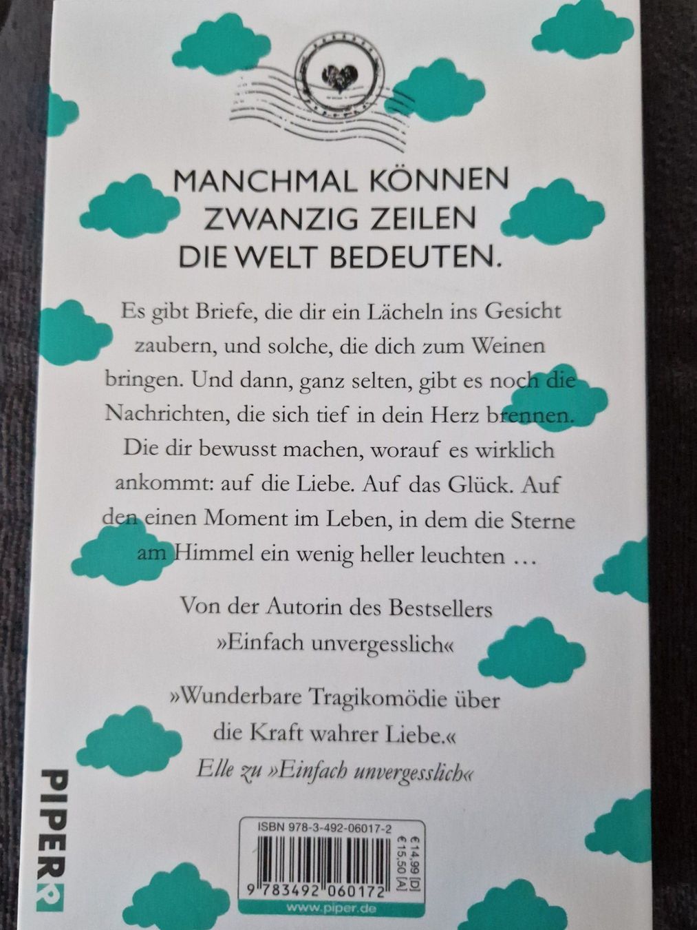 Libri: Rowan Coleman - Zwanzig Zeilen Liebe – Nuovo (secondo la descrizione) da Neuhausen am Rheinfall venduto da Alchimista 1