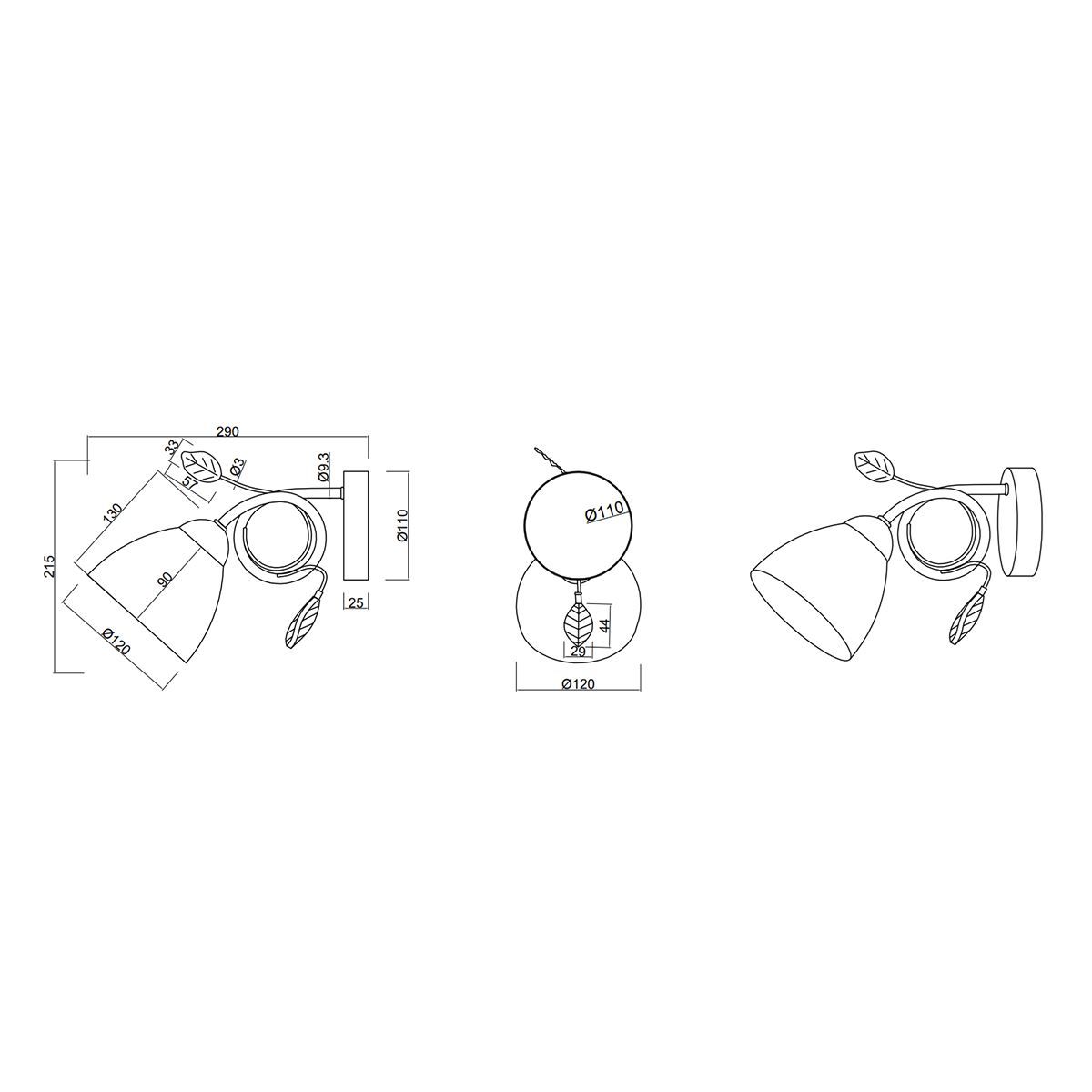 Lampade: Wandleuchte, Weiss, 12 cm x 21 cm – Nuovo (secondo la descrizione) da Kreuzlingen venduto da Smart-Light 4