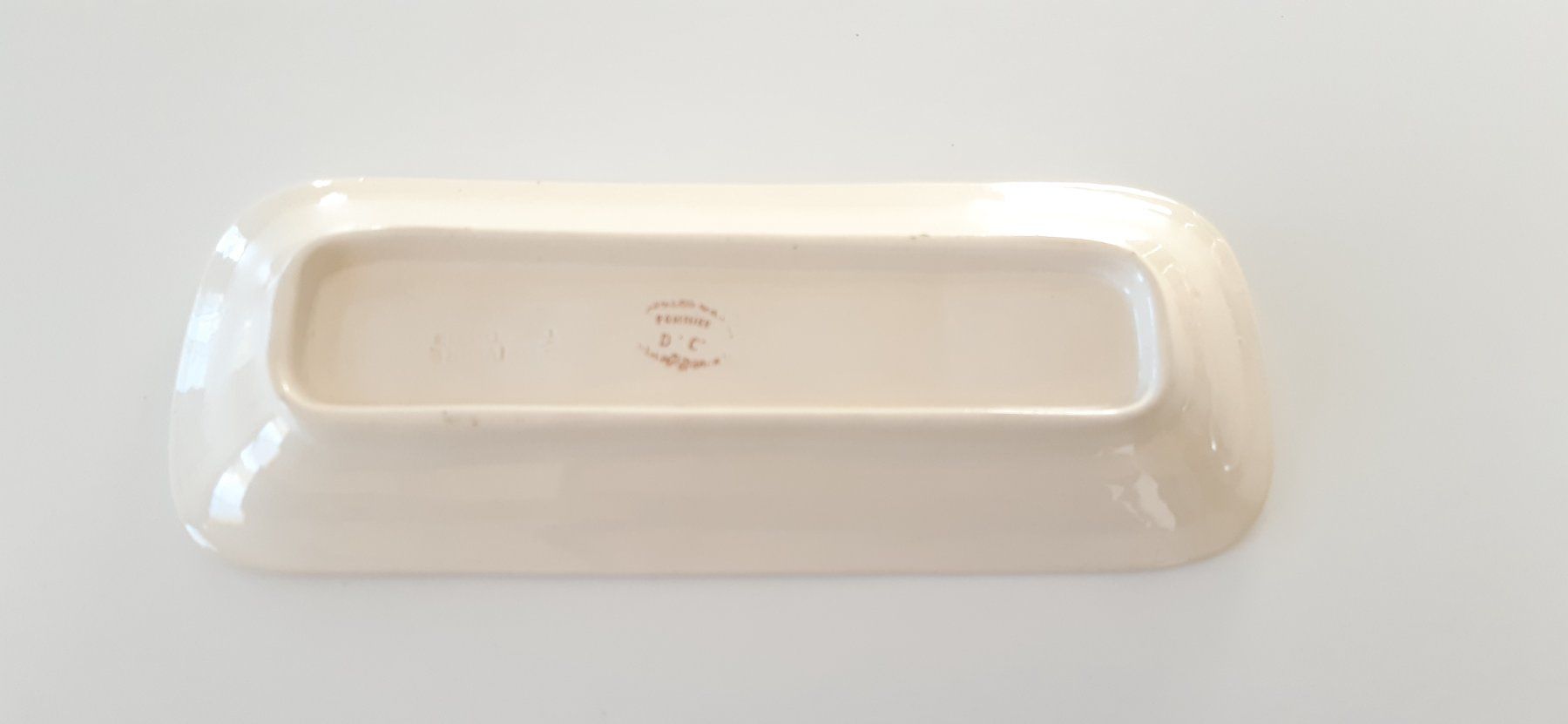 Seifenschalen: Alte Seifenschale mit Kamm oder Bürste-Ancien porte-savon – Gebraucht aus Savagnier von Marderuth 1