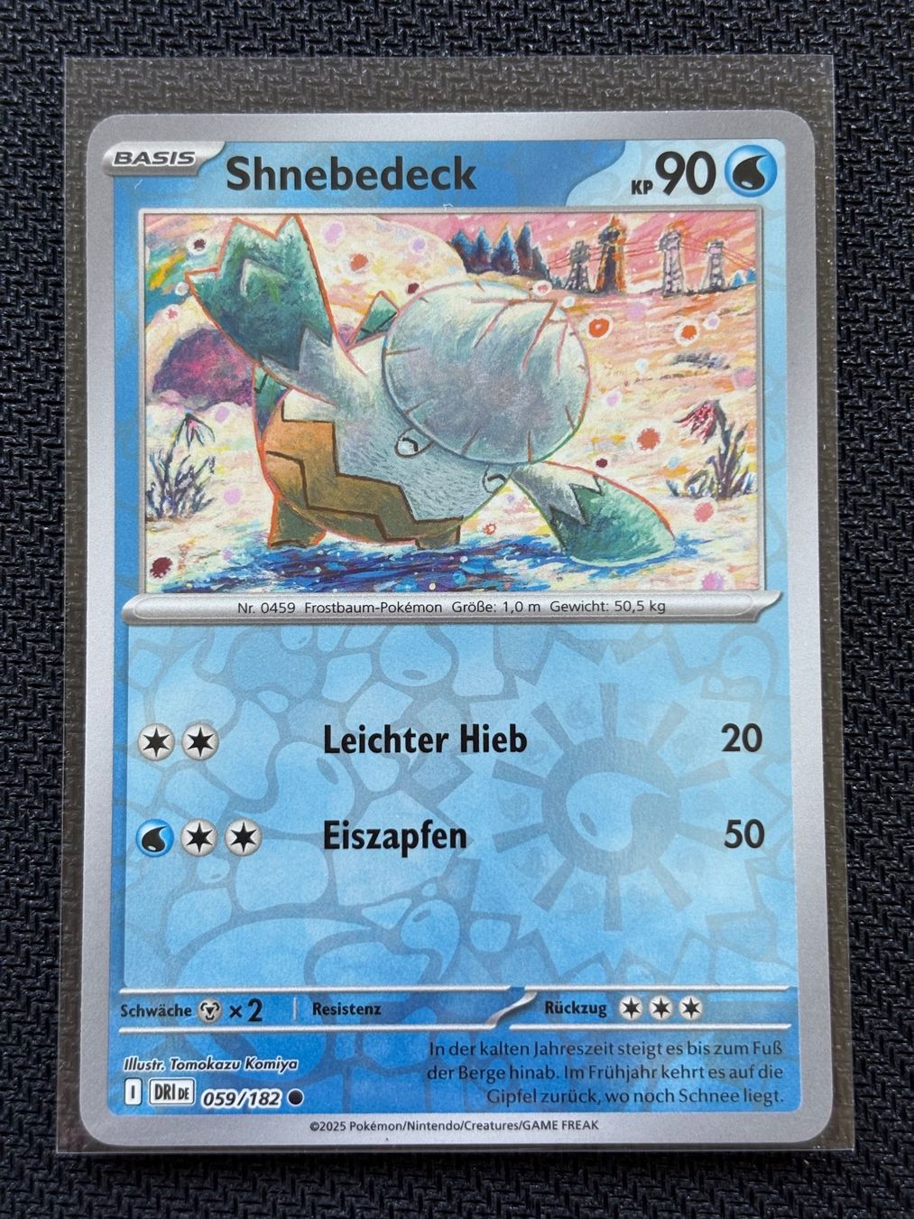 Pokémon Sammelbilder & Trading cards: Shnebedeck (DRI 059) Reverse Holo - Ewige Rivalen - DE – Neu (gemäss Beschreibung) aus Hergiswil NW von Feybyen
