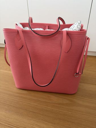 Borsa Louis Vuitton Neverfull MM Epi rosa ottime cond