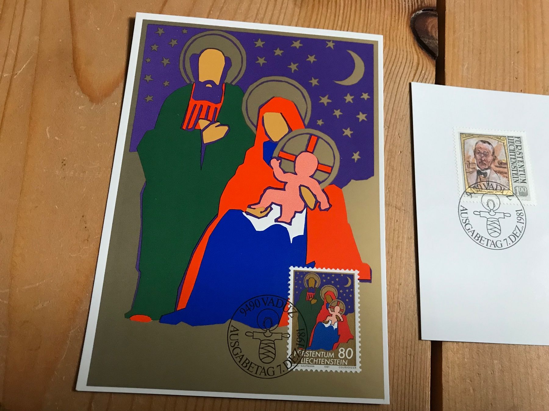 Tutti i francobolli: briefmarken FL 2 postkarten 7.12.1981 – Usato da liestal venduto da makai05 1