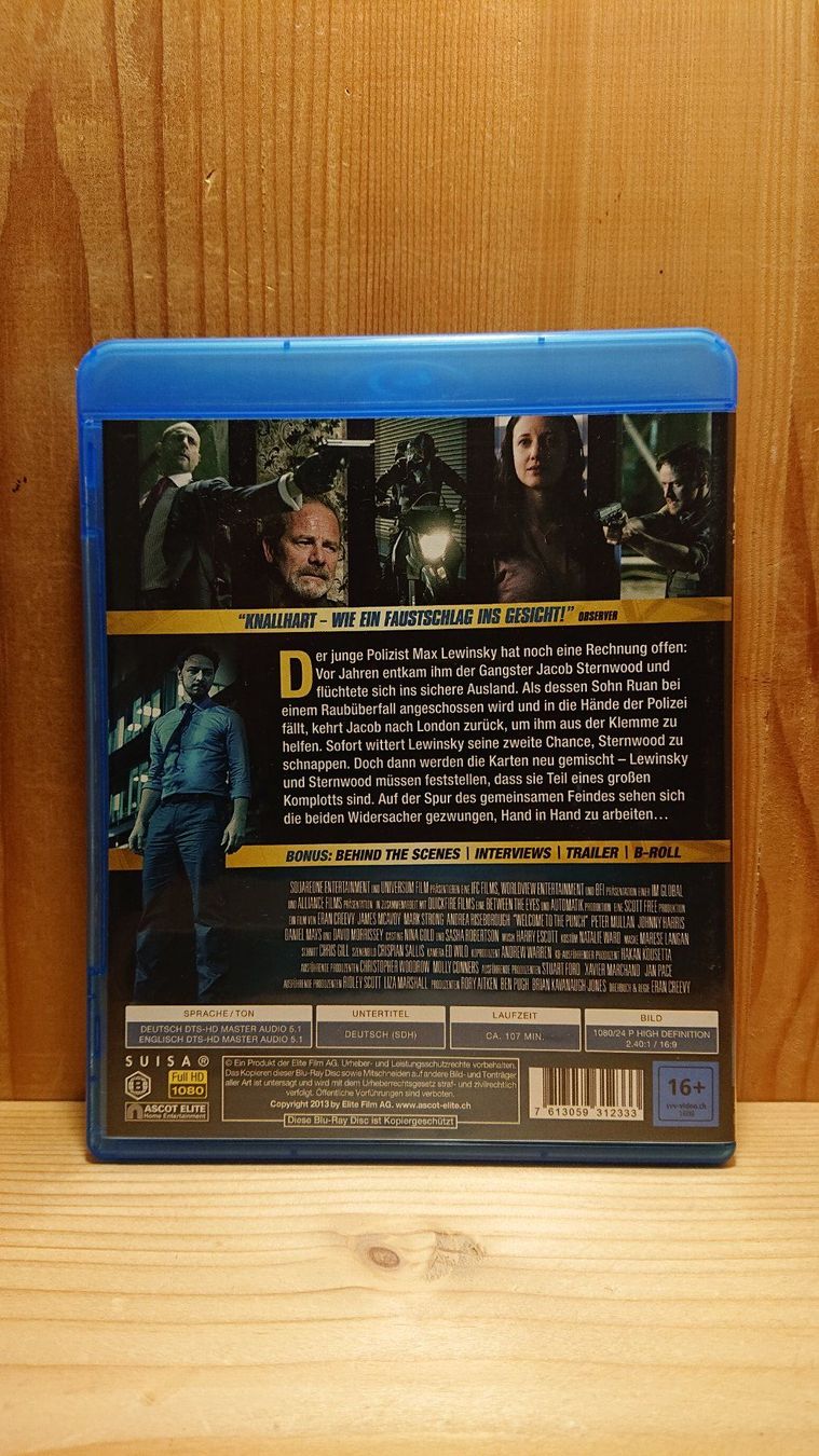 Tutti i DVDs: ENEMIES Welcome to the Punch Blu-Ray – Usato da Wilderswil venduto da Exebub 1