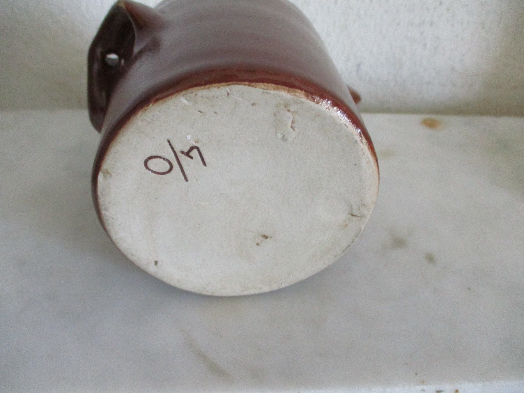 Töpfe: Altes Steingut Keramik Töpfchen mit Deckel glasiert – Gebraucht aus Marly von Rolmax 7