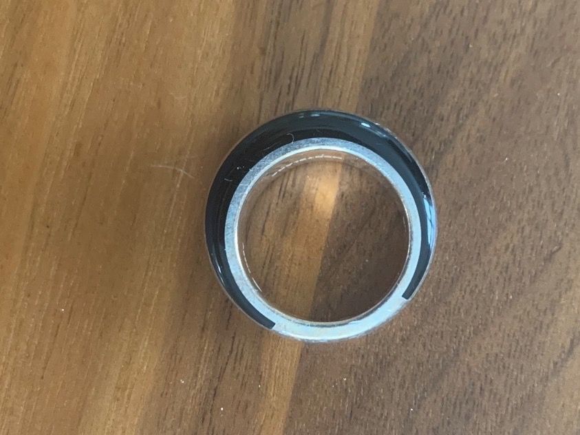 Montblanc Anelli: Original Montblanc Ring aus Silber mit Onyx – Usato da Biel-Benken BL venduto da Sunshine_222 2