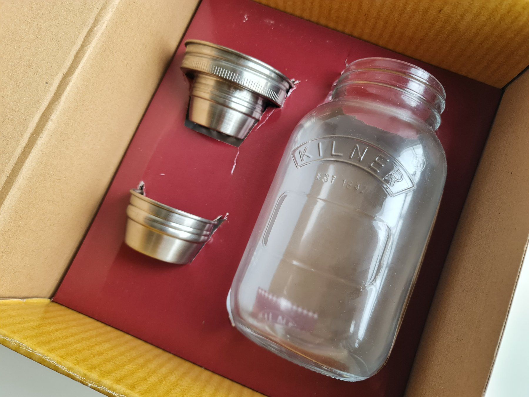 Elettrodomestici da cucina: Kilner Cocktail Shaker Glas Edelstahl Set Originalverpackung – Nuovo (secondo la descrizione) da Obfelden venduto da ZinggHandel 1