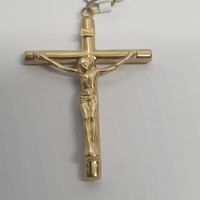 Echt 18K Gold - Kreuz Anhänger