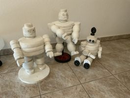 Drei Michelin Männchen Figuren Deko Set gebraucht