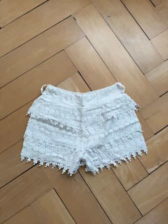 Spitzenshorts weiss S