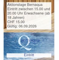 2 Bernaqua Westside Eintritte am 6.9.2026