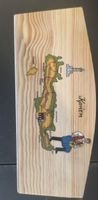 Vintage Kreta handmade Wood Serving Tray - Souvenir