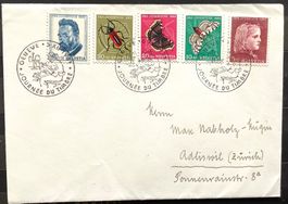 1953 Tag der Briefmarken Genève mit Pro Juventute Satz