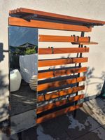 Porte-manteau mural avec miroir vintage