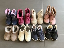 Schuhpaket Grösse 22–24 Herbst/Winter – 8 Paar