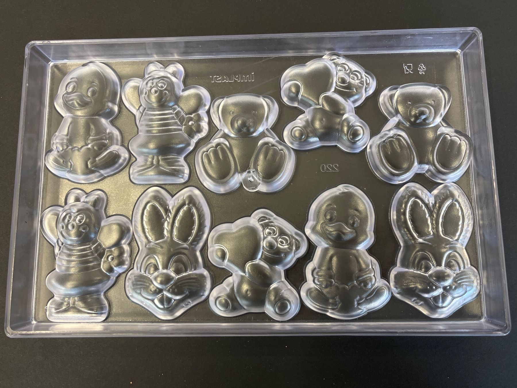 Teglie da forno: Polycarbonat Schokoladenform Kindermotive – Usato da Illnau venduto da flamingo007