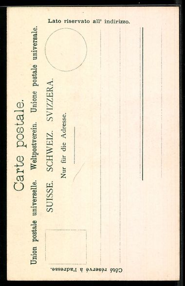 Ansichtskarten: Lithographie Bern, Ortsansicht – Gebraucht aus Berlin von bartko-reher 1