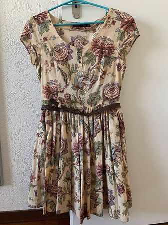 Robe fleurie, taille S, style vintage 🌼👗✨