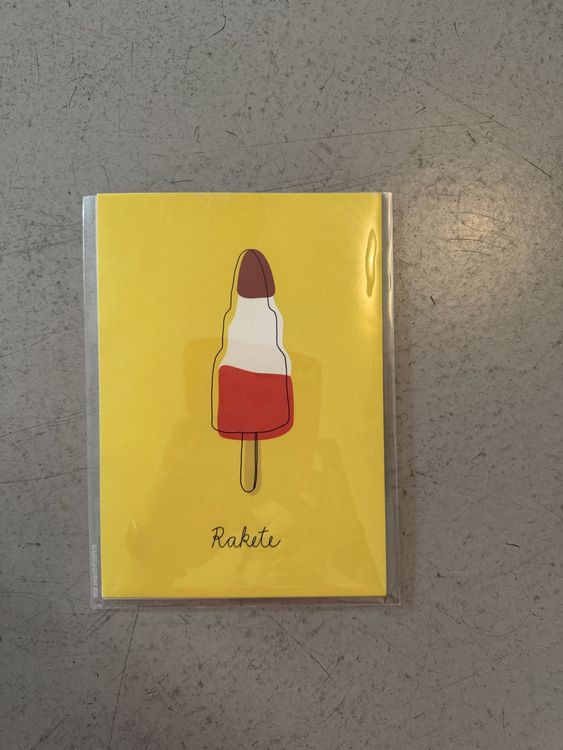 „Rakete“ – farbenfroher Kunstprint von Andrea Forgacs (Neu und ...