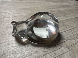 Katze aus Glas - Super Zustand, 0,308 kg, Leonardo