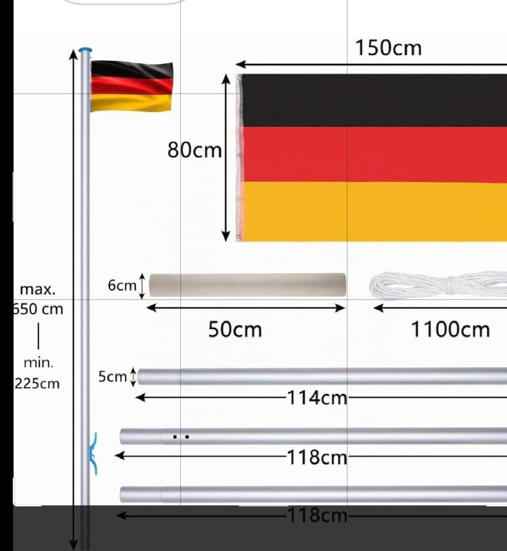 Bandiere: Fahnenmast mit Fahne – Nuovo (secondo la descrizione) da Herisau venduto da mischa30 2