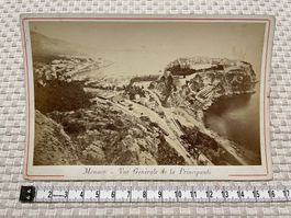 Antike Fotos Photographie Karte von Monaco