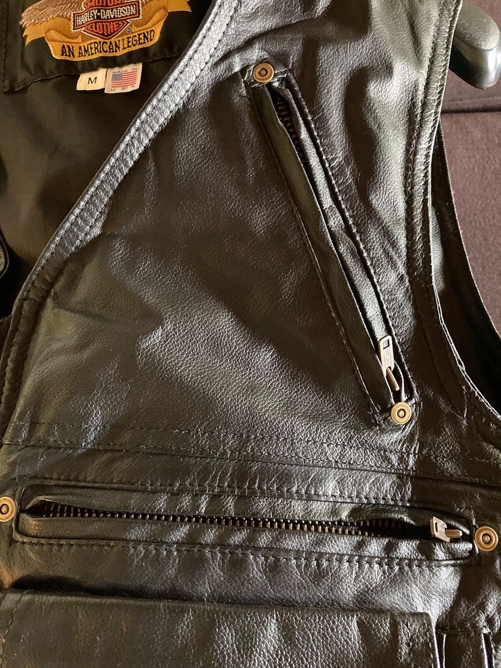 Harley-Davidson Gilet & Giacche: Harley-Davidson Herrenweste Leder M – Usato da Winterthur venduto da wintidizi 3