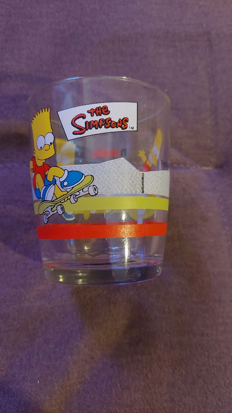 Gläser: Nutella Glas The Simpsons Bart Limited Edition 2002 – Gebraucht aus Zürich von Romstyle 1