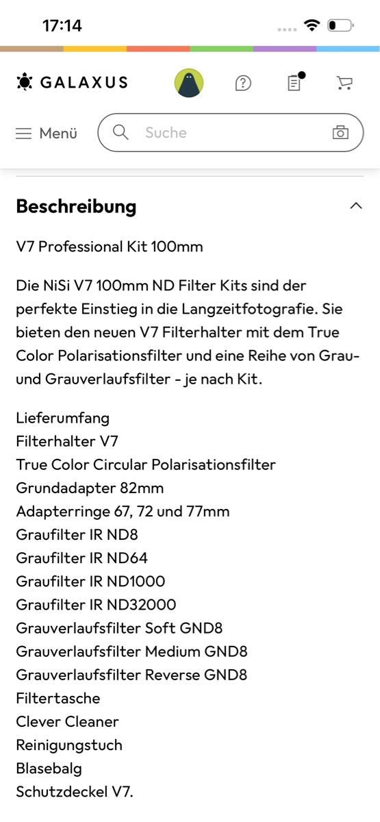 Nisi Filtri: Nisi V7 Professional Kit 100mm – Usato da Huttwil venduto da luk_9tdh 3