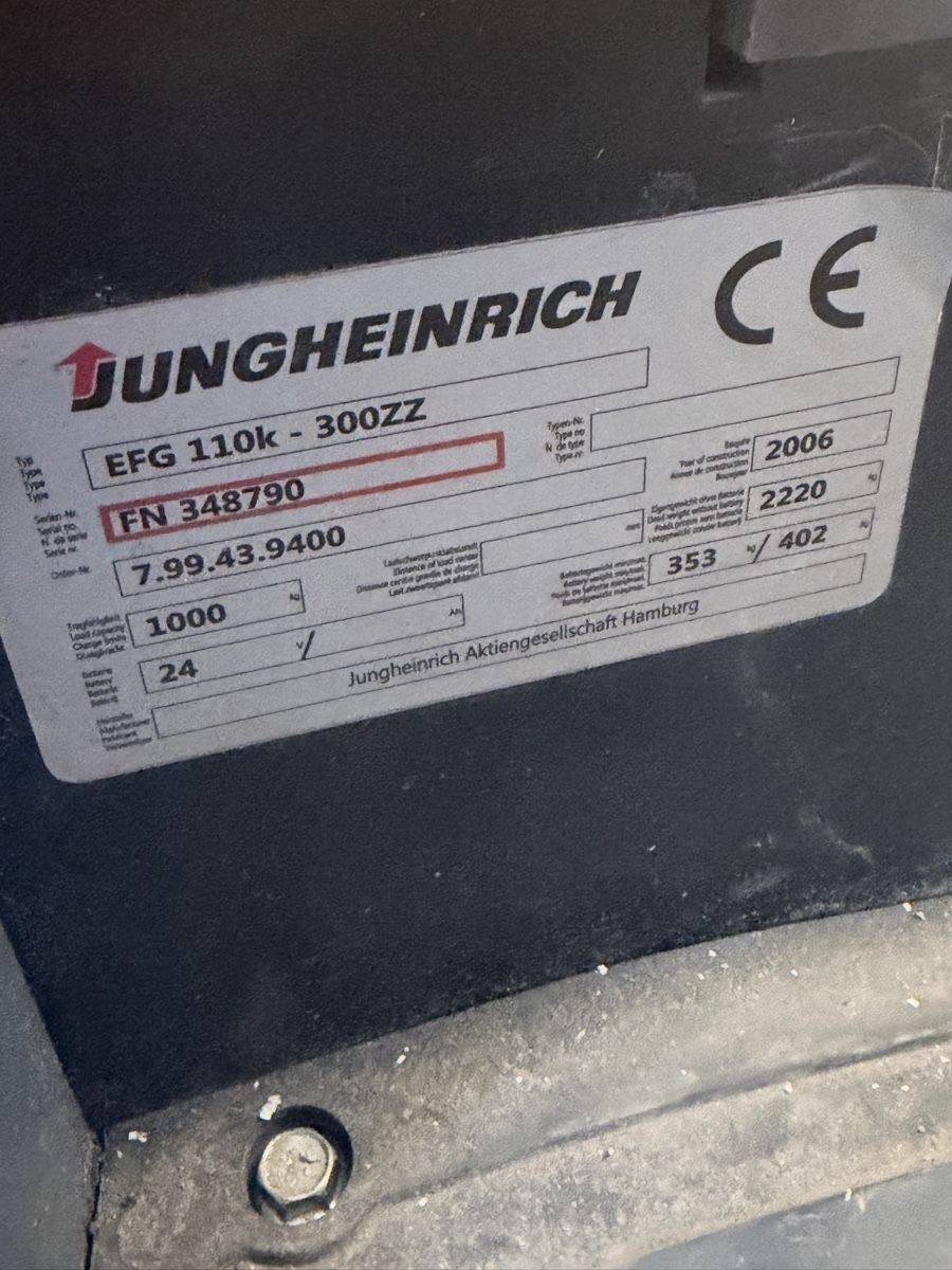 Jungheinrich Gabelstapler & Hubwagen: Jungheinrich Elekro-3 Rad Stapler – Gebraucht aus Domat Ems von qen_7mfm 5