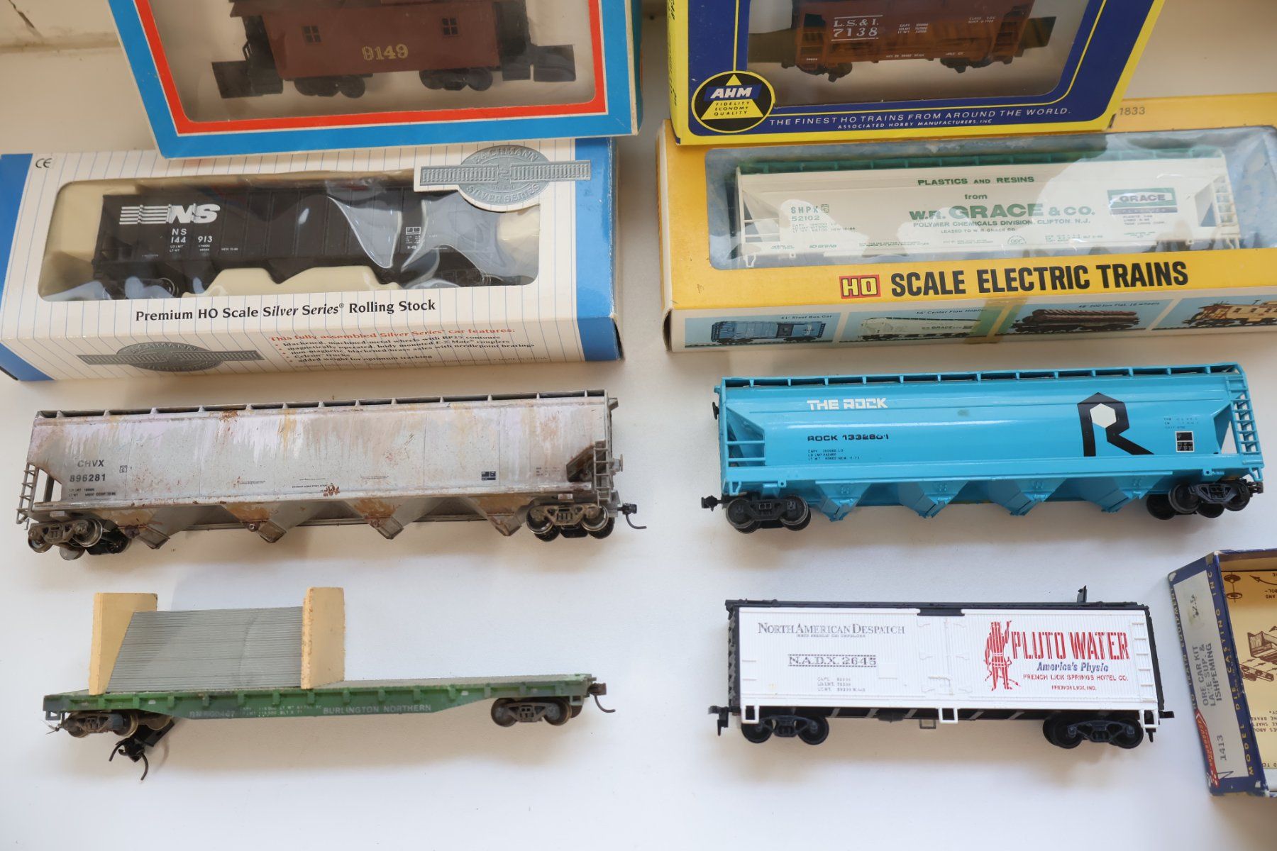 Modellini di ferrovie: Bachmann & Co - 8 x US Güterwagen Set - H0 – Usato da Winterthur venduto da Monstera 4
