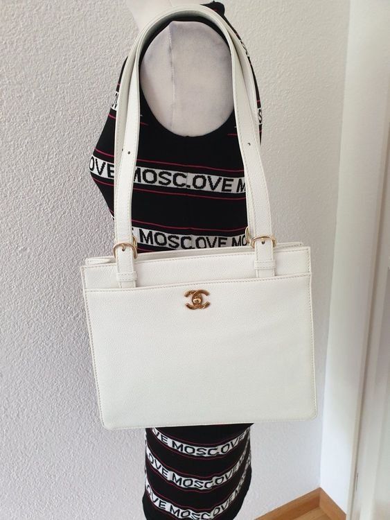 Chanel Borse da donna: Chanel WOW Ledertasche in weiss – Usato da Bottmingen venduto da sandy_2
