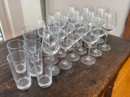 Weingläser 6 x Rotwein - 6 x Weisswein - 6 x Wasser