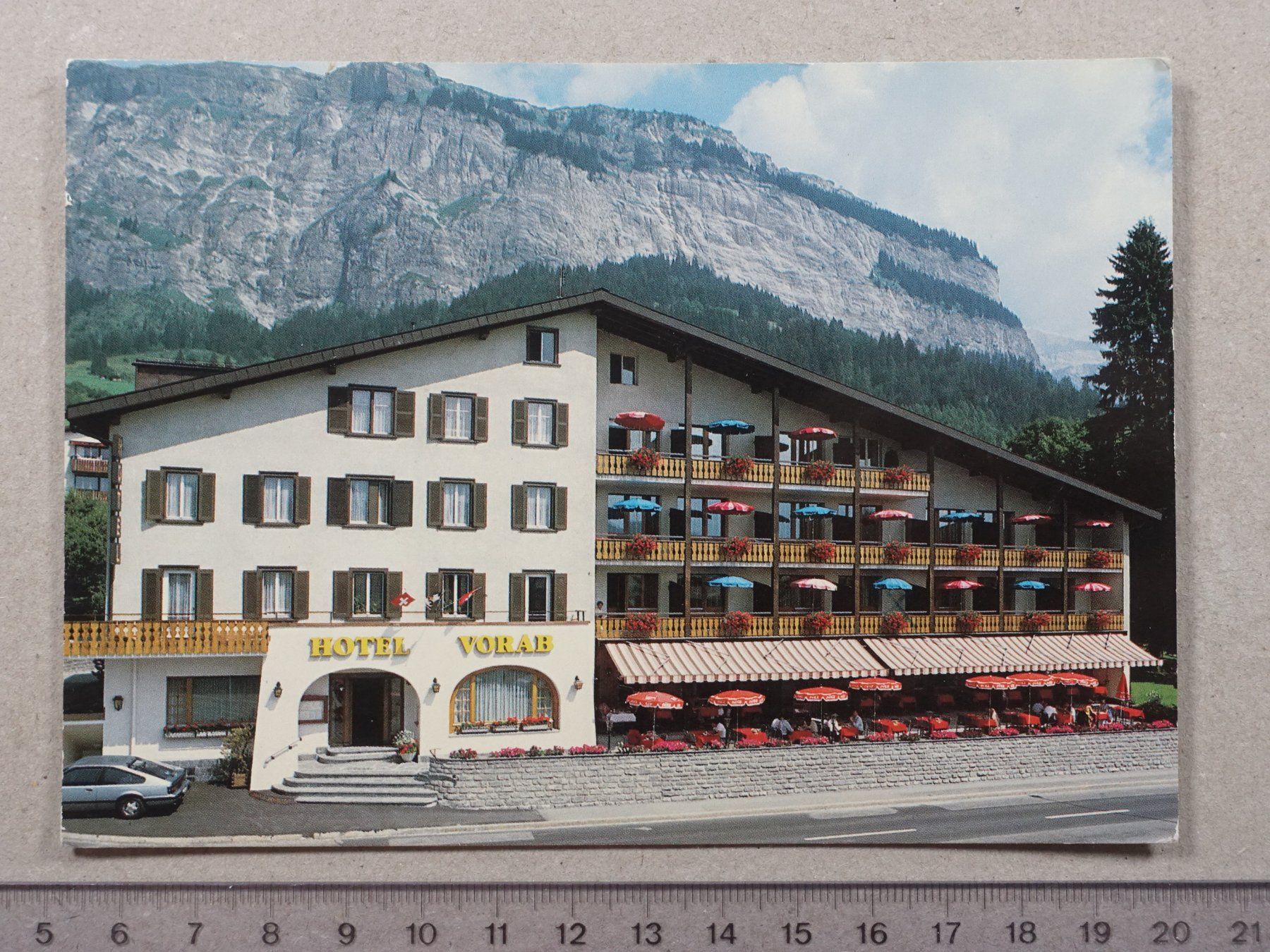 Ansichtskarten: Flims, 1986, Hotel Vorab – Gebraucht aus Lenzburg von fh1