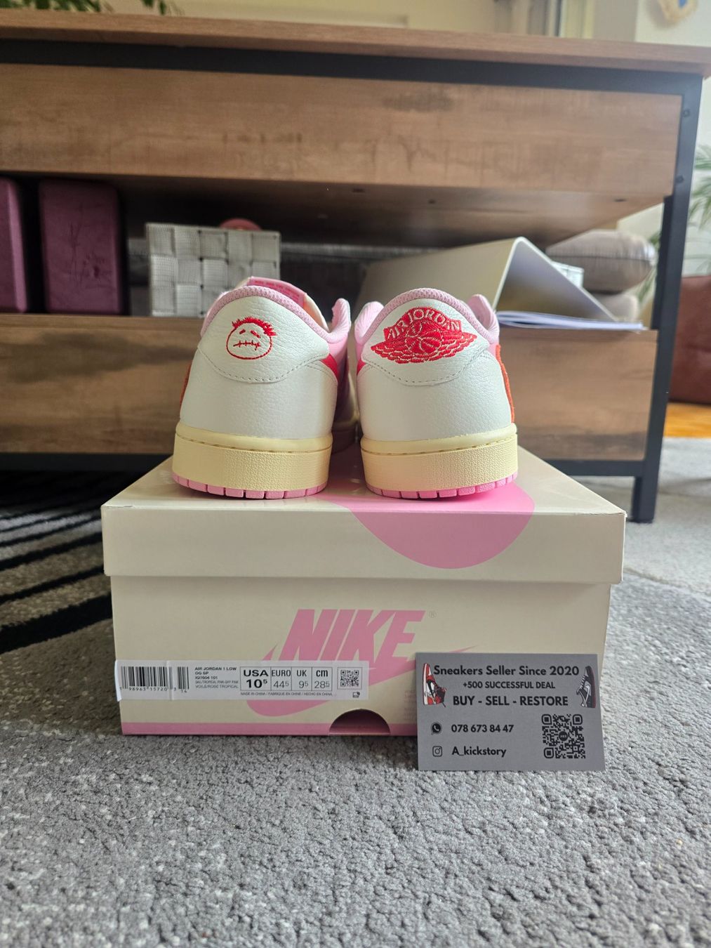 Scarpe da uomo: Jordan 1 low travis scott tropical pink – Nuovo e nell'imballaggio originale da Bôle venduto da A_Kickstory 4