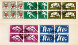 PRO PATRIA VIERERBLOCKSERIE 1950 GEST. - FR.300.-