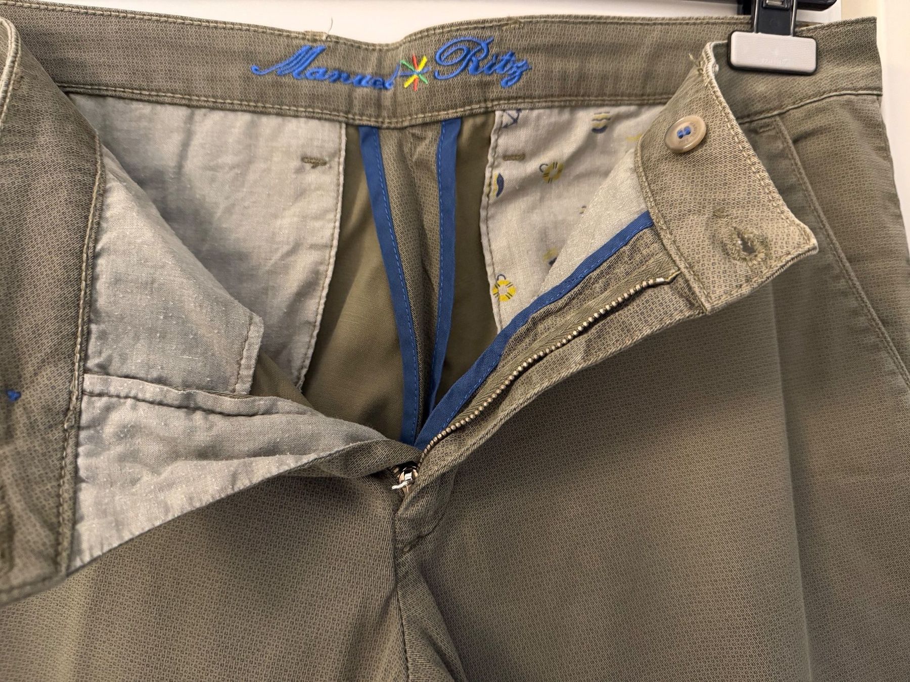 Pantaloni: Manuel Ritz Herren Sommerhose Khaki – Usato da Berneck venduto da Ordnung2021 2